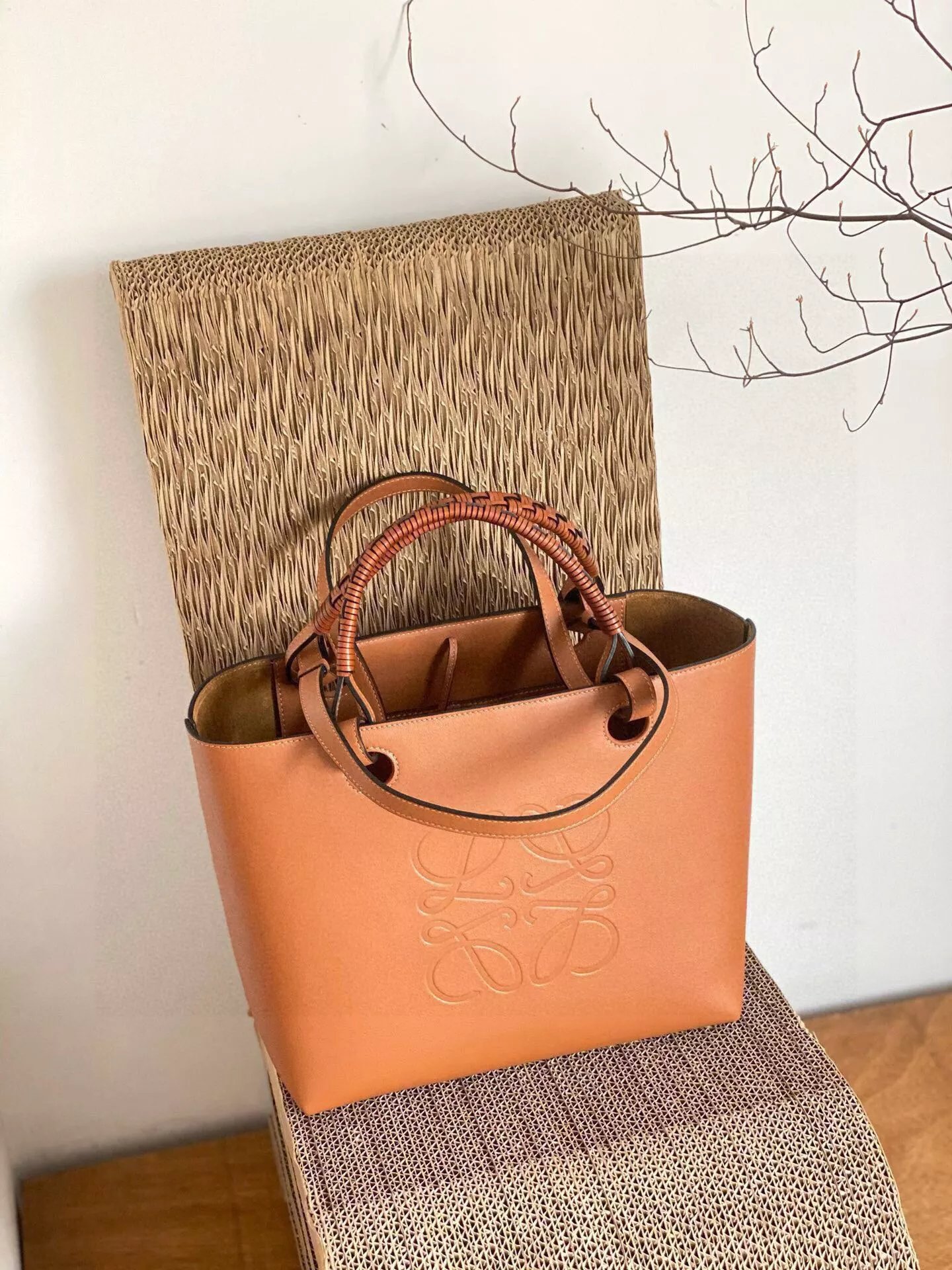 Loewe Puzzle Tote Bag Olive Green Handbag - 2