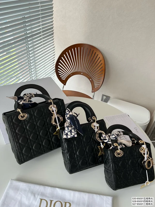 Dior Handbags 20 cm crocodile-embossed top-handle handbag with letter charms product detail image 12