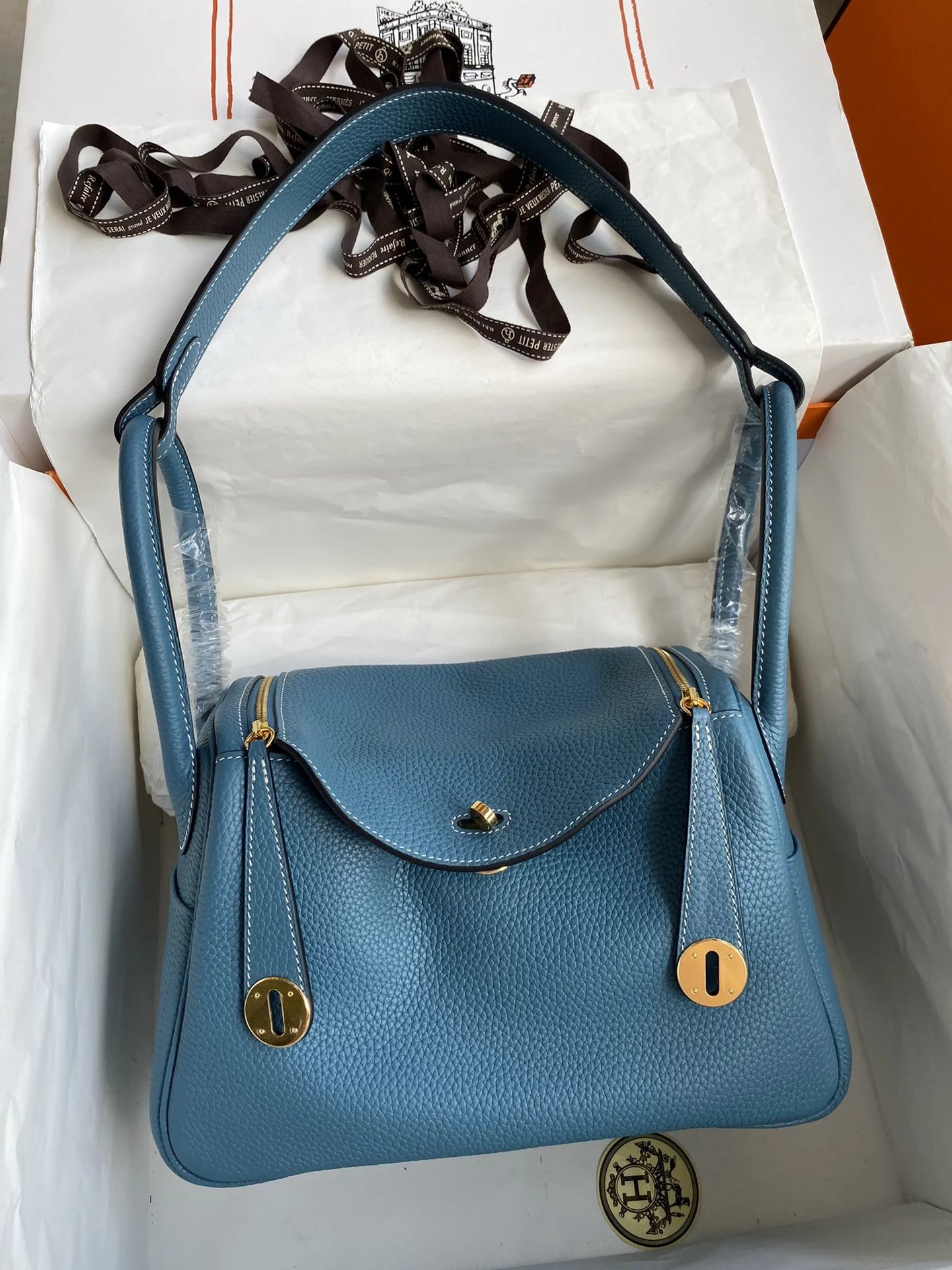 Hermès Picotin Lock 18 Navy Blue Togo Leather Bucket Bag Handbags - 6