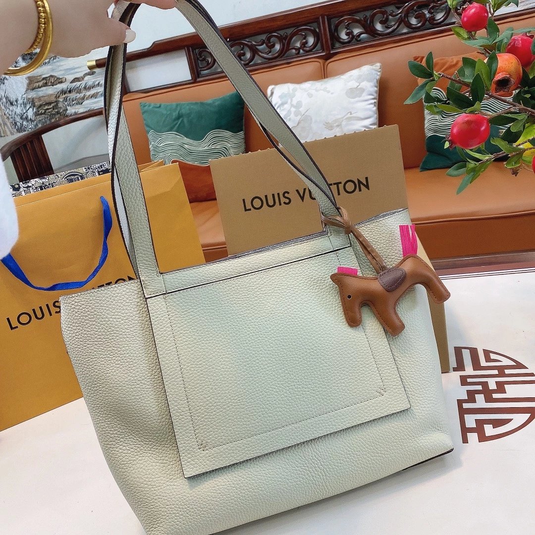 Louis Vuitton Epi Leather Tote Bag with Horse Charm in Tan - 12