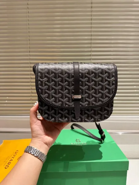 Goyard x Y-3 Saint-Honoré Mini Crossbody Bag Black - 9