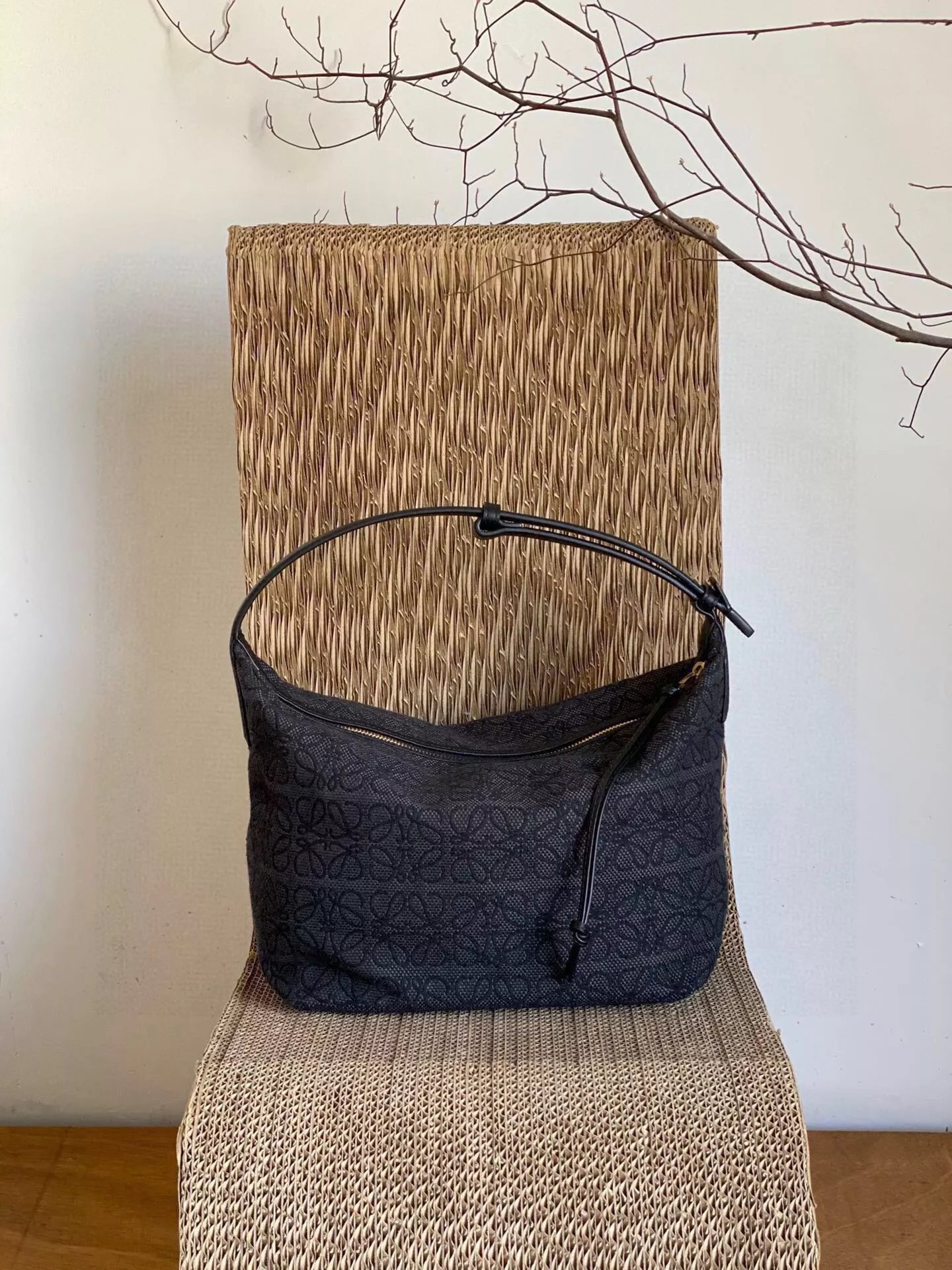 Loewe Puzzle Tote Bag Olive Green Handbag - 15