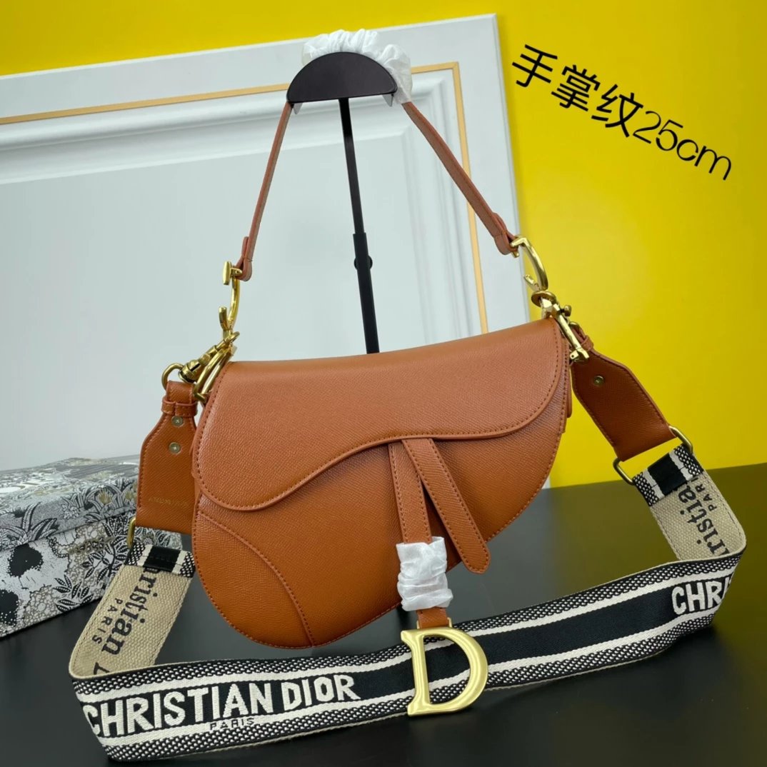 Dior Saddle Bag Mint Green Leather with Oblique Strap Crossbody Bag - 3