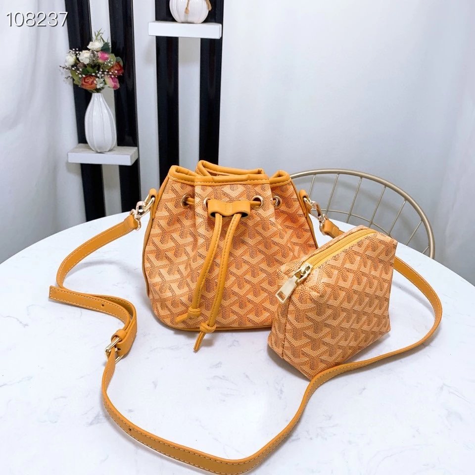 Goyard Saint Louis Mini Bucket Bag Green Canvas - 12