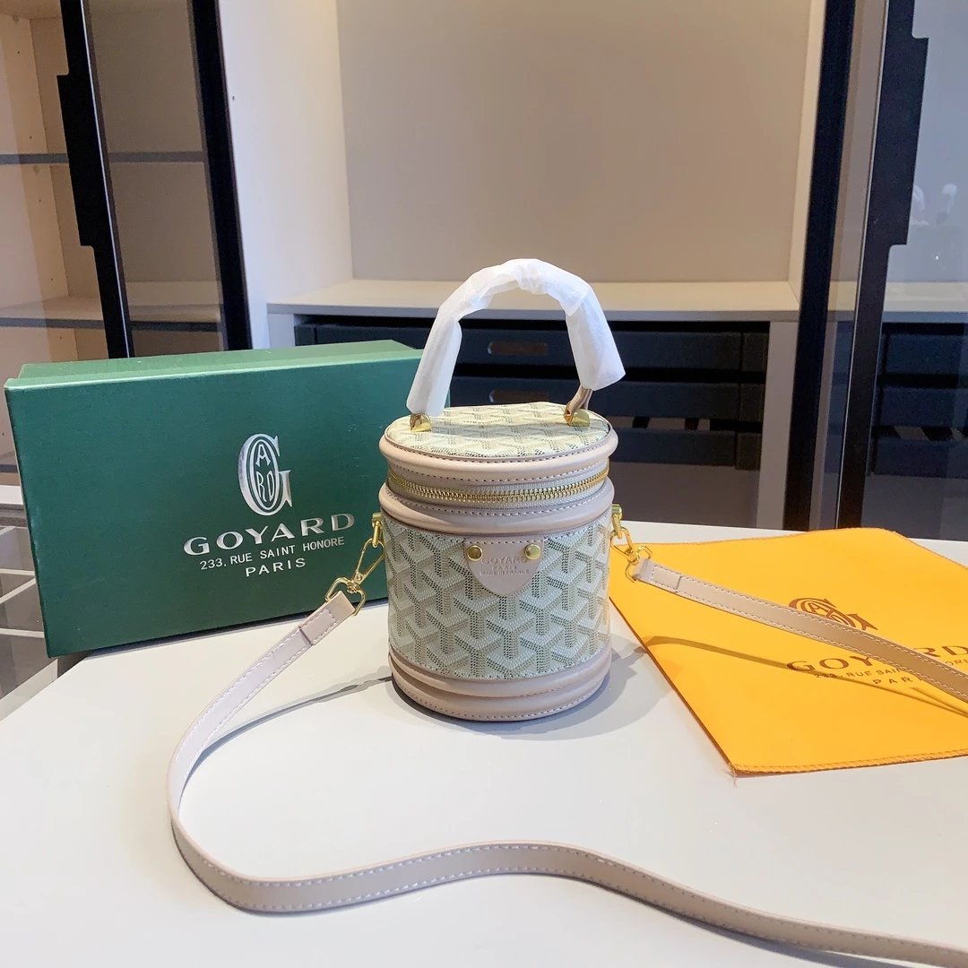 Goyard Saint Louis Mini Bucket Bag Green Canvas - 6