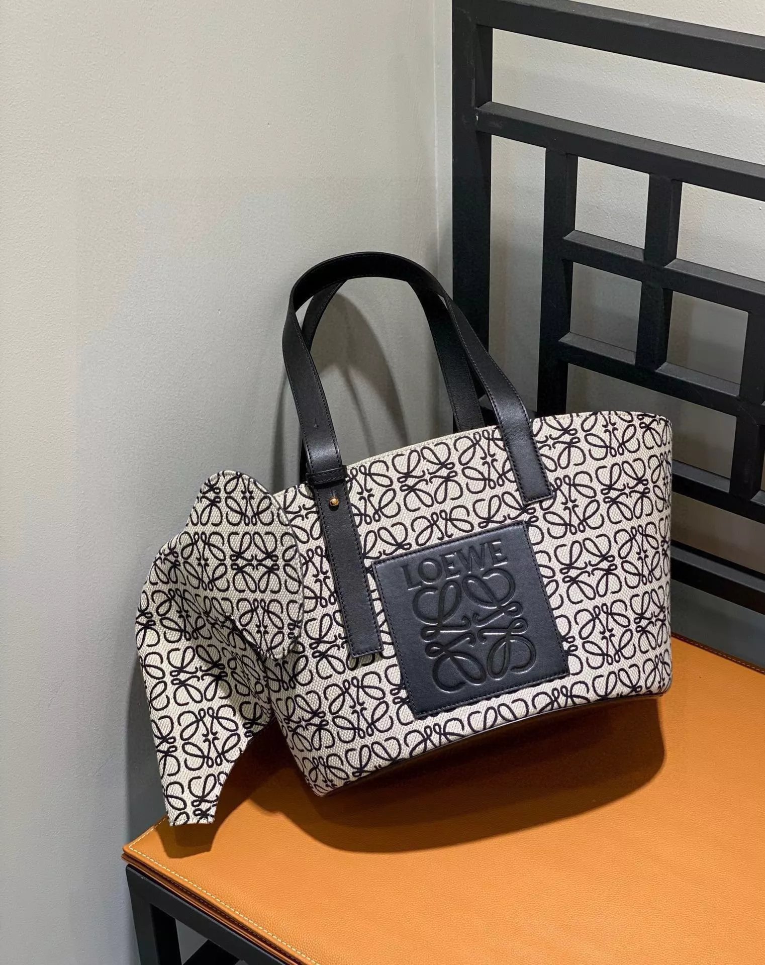 Loewe Puzzle Tote Bag Olive Green Handbag - 12