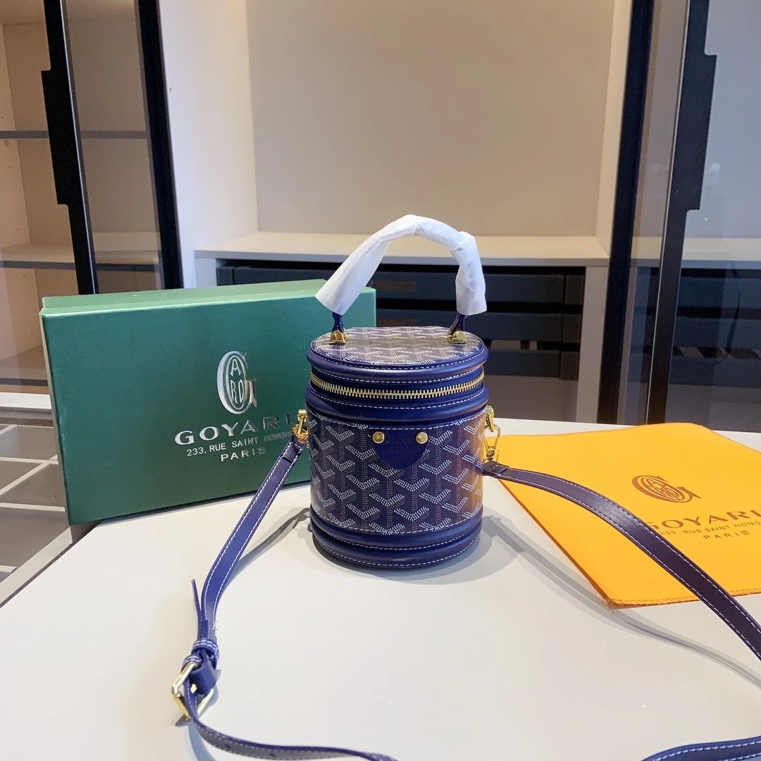 Goyard Saint Louis Mini Bucket Bag Green Canvas - 5