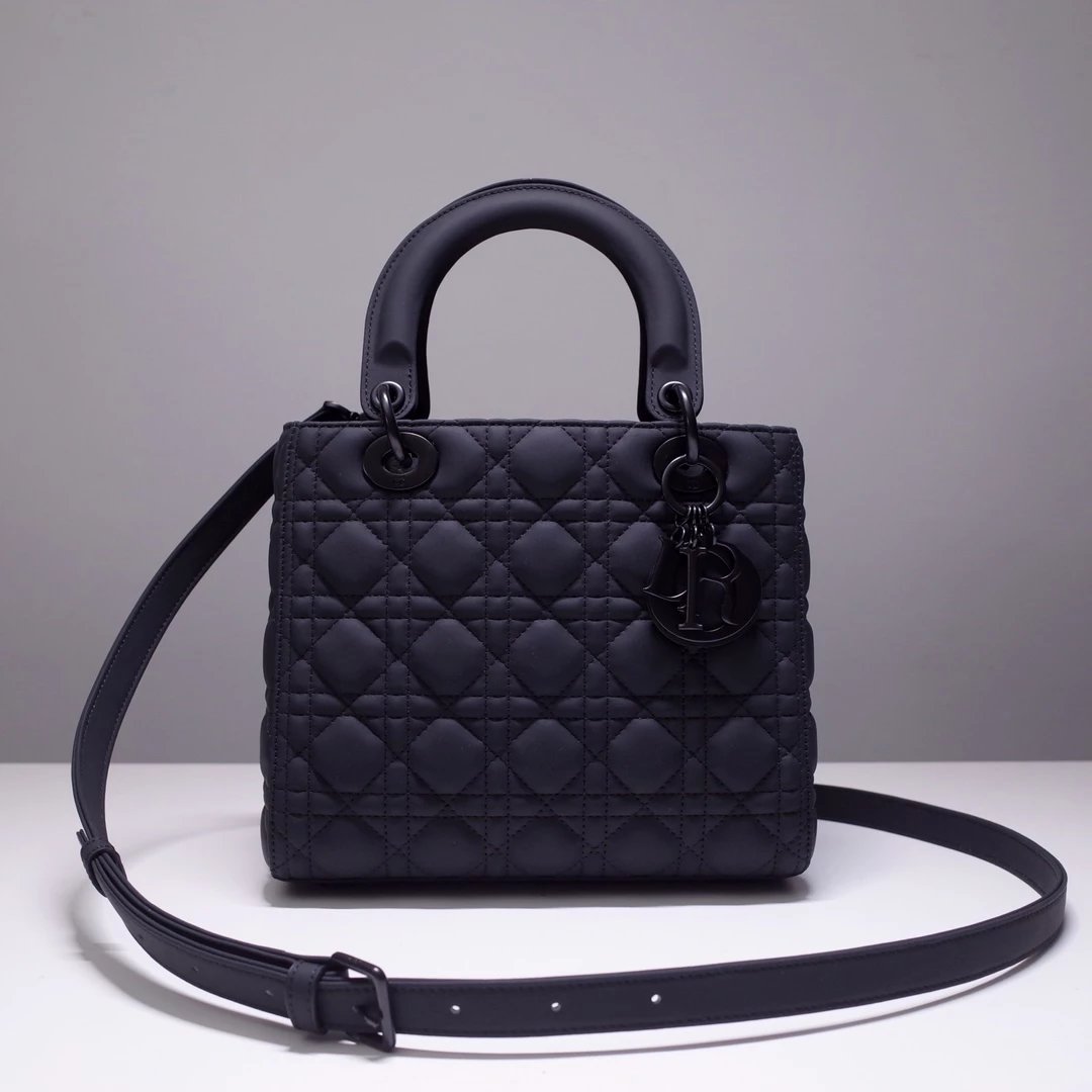 Dior Caro Clutch Black Quilted Leather Wristlet Clutches - 4