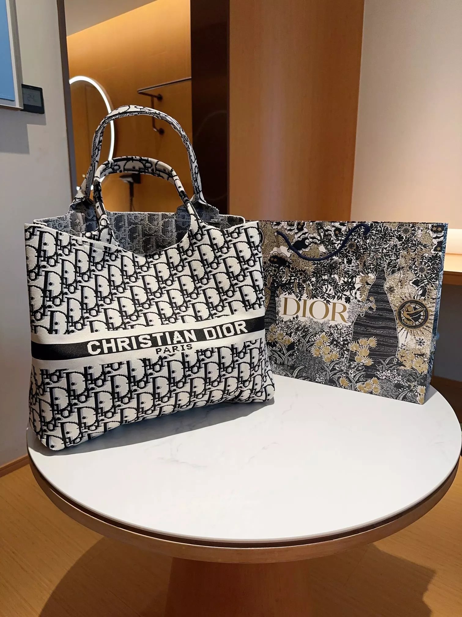 Dior Book Tote Jungle Print Multicolor Handbag Tote Bag - 11