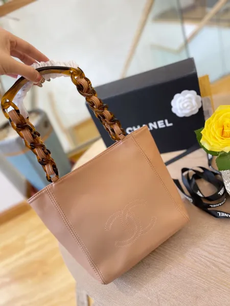 Chanel 22 Bag Pink Metallic Quilted Chain Shoulder Bag - 7