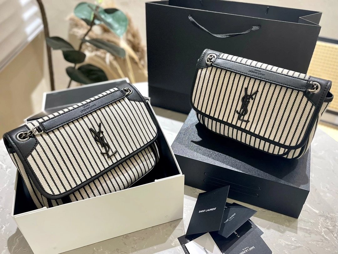 Saint Laurent Monogram Envelope Clutch Pale Yellow Leather Handbag Clutches - 8