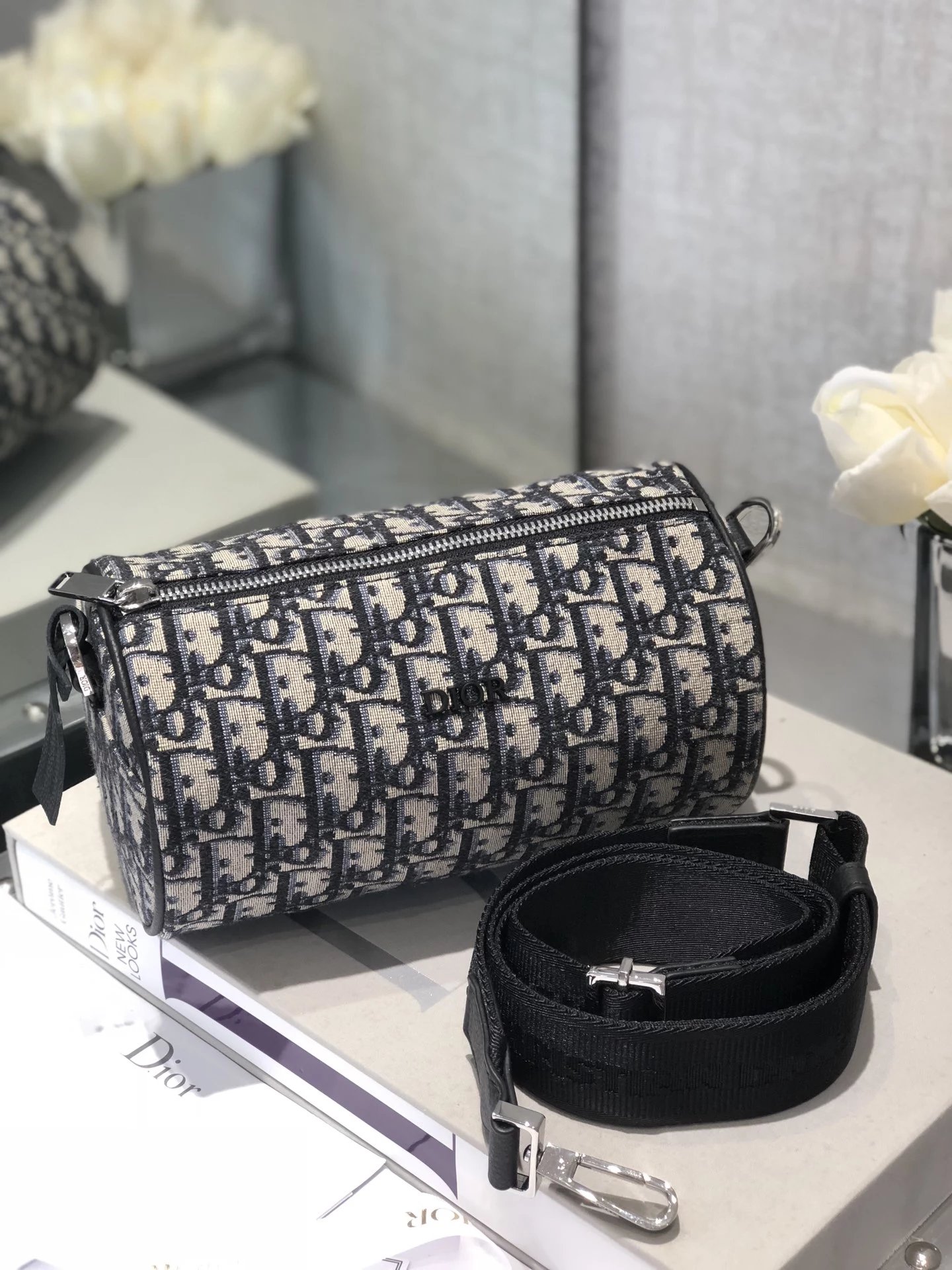 Dior Caro Clutch Black Quilted Leather Wristlet Clutches - 6