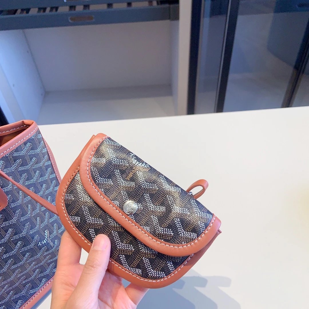 Goyard Saint Louis Tote Blue Monogram Handbag Set Tote Bag - 13