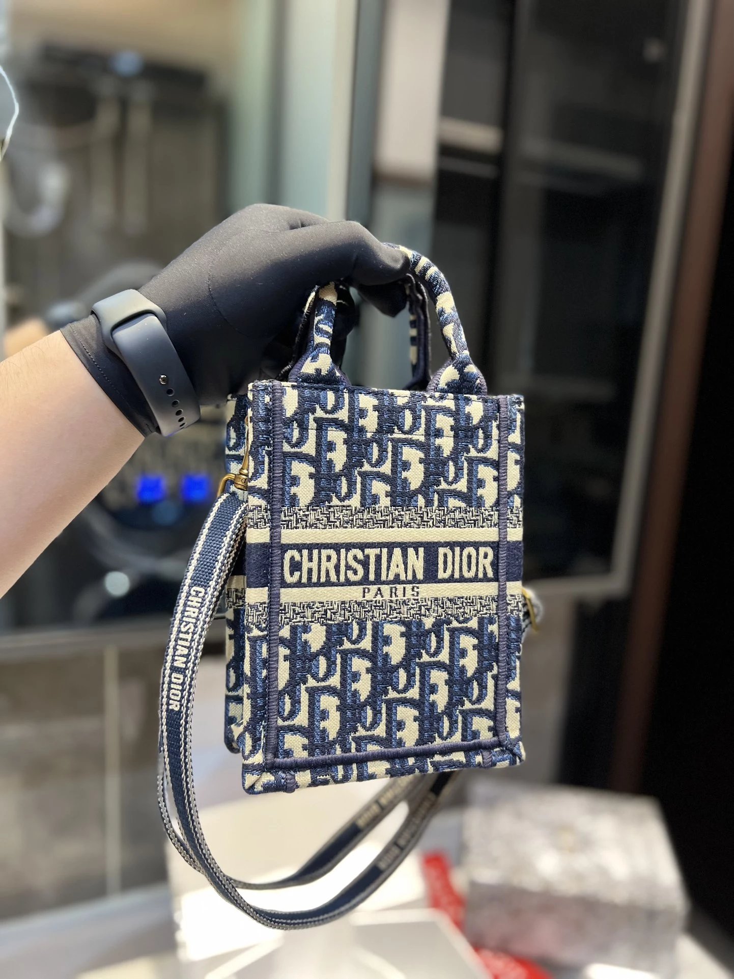 Dior Book Tote Mini Blue Toile de Jouy Handbag Tote Bag - 12
