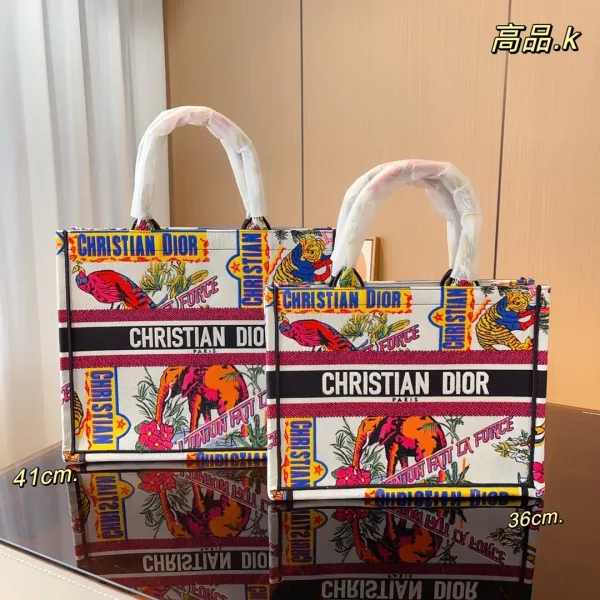 Dior Book Tote Bag Burgundy Oblique Print Tote Bag - 9