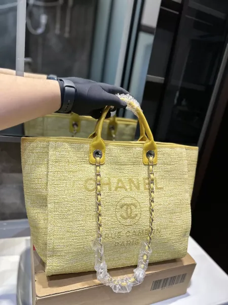 Chanel Sporty Tote Pink Pinstripe Handbag Tote Bag - 6