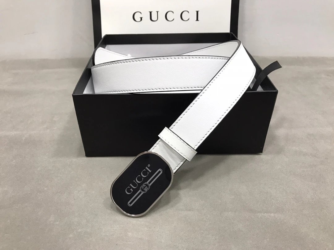 Gucci GG Marmont Leather Belt Black with Green-Red Web Stripe - 15