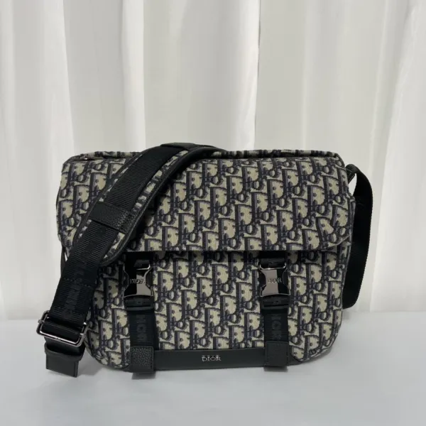 Dior Oblique Canvas Mini Camera Bag Beige and Black Crossbody Bag - 10