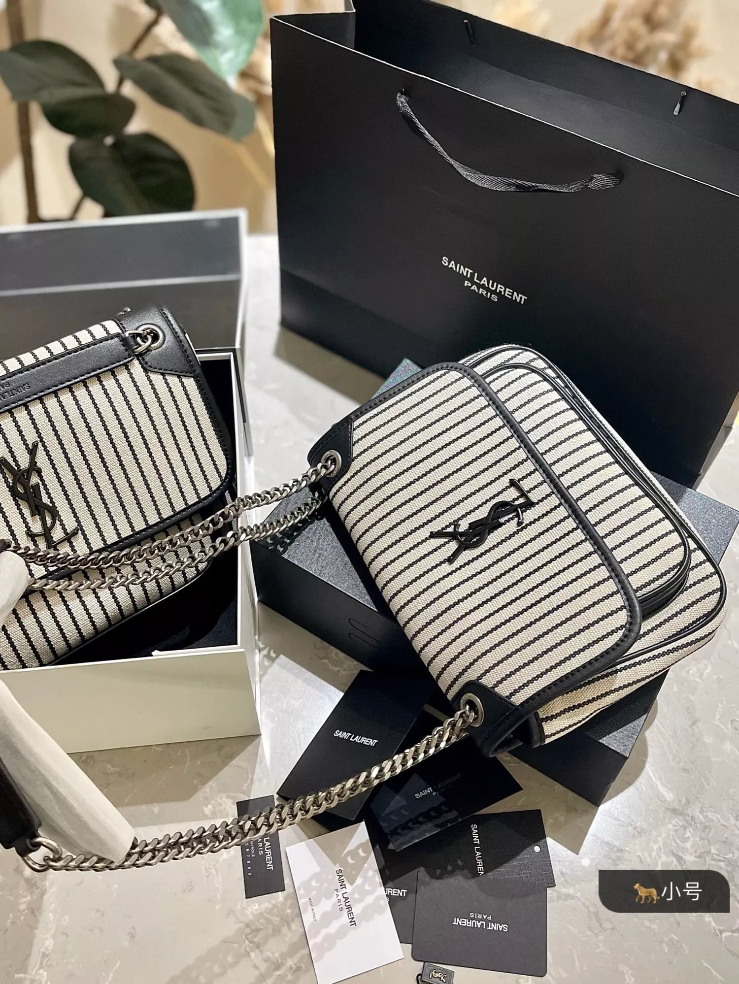 Saint Laurent Monogram Envelope Clutch Pale Yellow Leather Handbag Clutches - 9