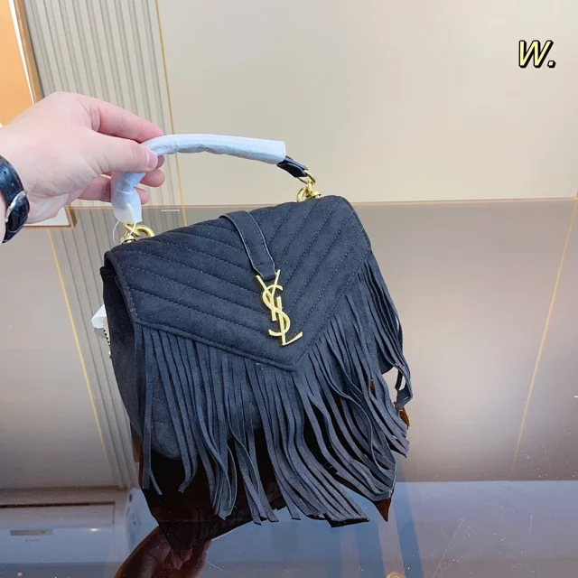 Saint Laurent Shoulder Bags Quilted chain-strap flap product detail image 14