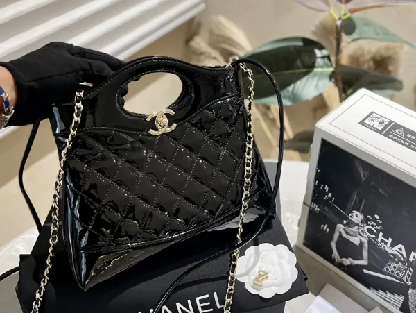 Chanel Crochet Tote Black Handbag - 11