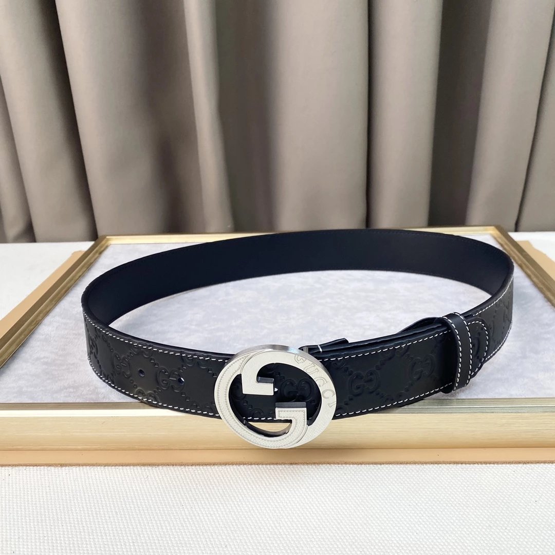Gucci GG Marmont Canvas Belt Black - 3