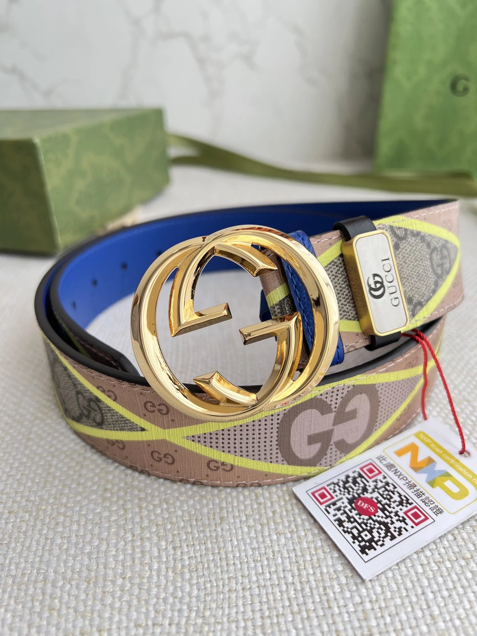 Gucci GG Marmont Double G Buckle Leather Belt Black - 2