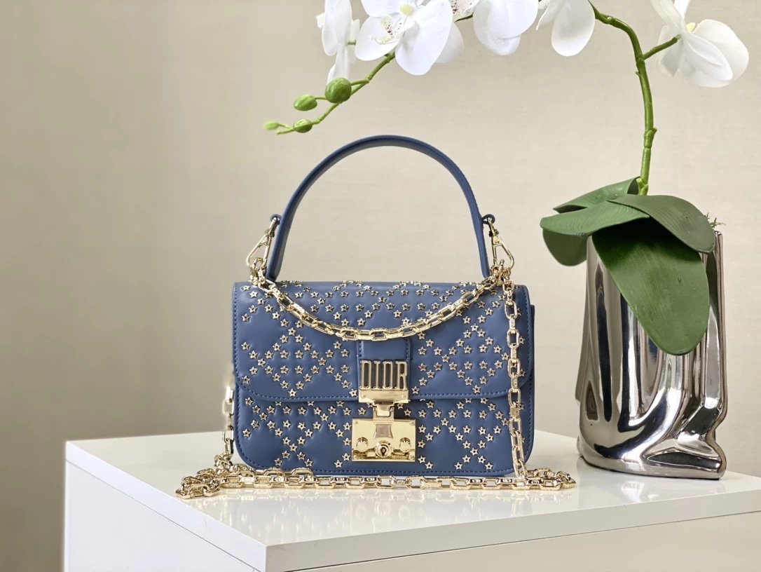 Dior Saddle Bag Black Grained Leather Crossbody Bag - 12