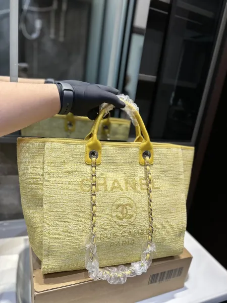 Chanel Sporty Tote Pink Pinstripe Handbag Tote Bag - 3