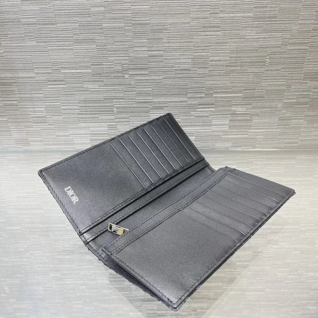 Dior Caro Clutch Black Quilted Leather Wristlet Clutches - 8