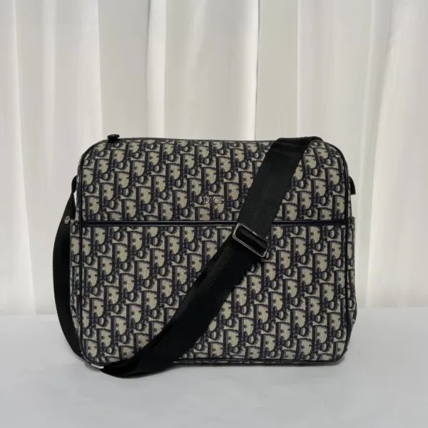 Dior Oblique Canvas Mini Camera Bag Beige and Black Crossbody Bag - 9