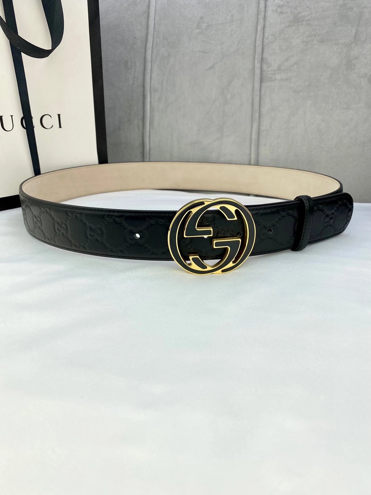 Gucci GG Marmont Canvas Belt Black - 10