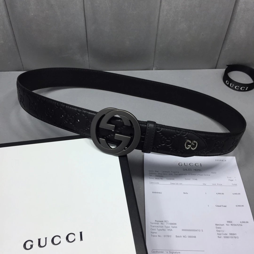 Gucci GG Marmont Canvas Belt Black - 15