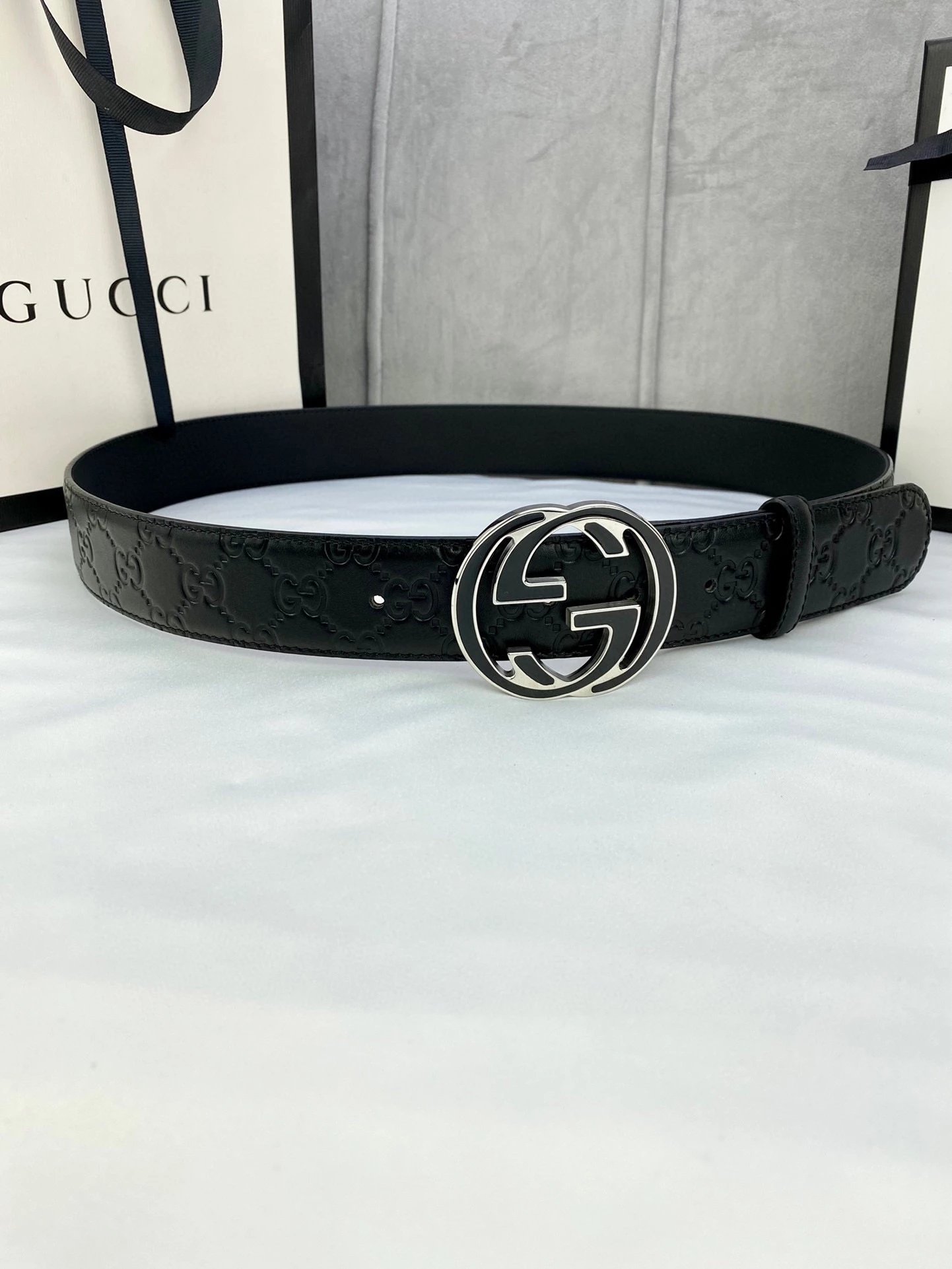Gucci GG Marmont Canvas Belt Black - 9