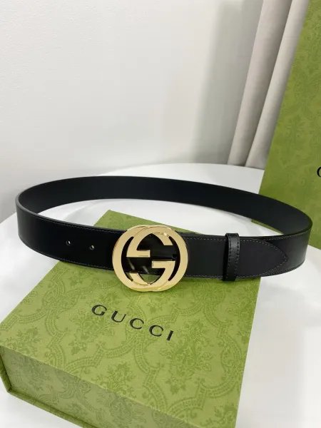 Gucci GG Marmont Belt Black Monogram Canvas Belt - 9