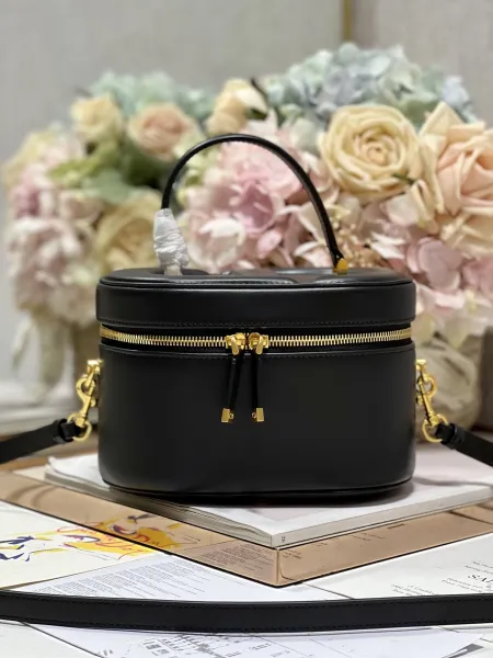Dior Oblique Monogram Black Leather-Trimmed Backpack - 3