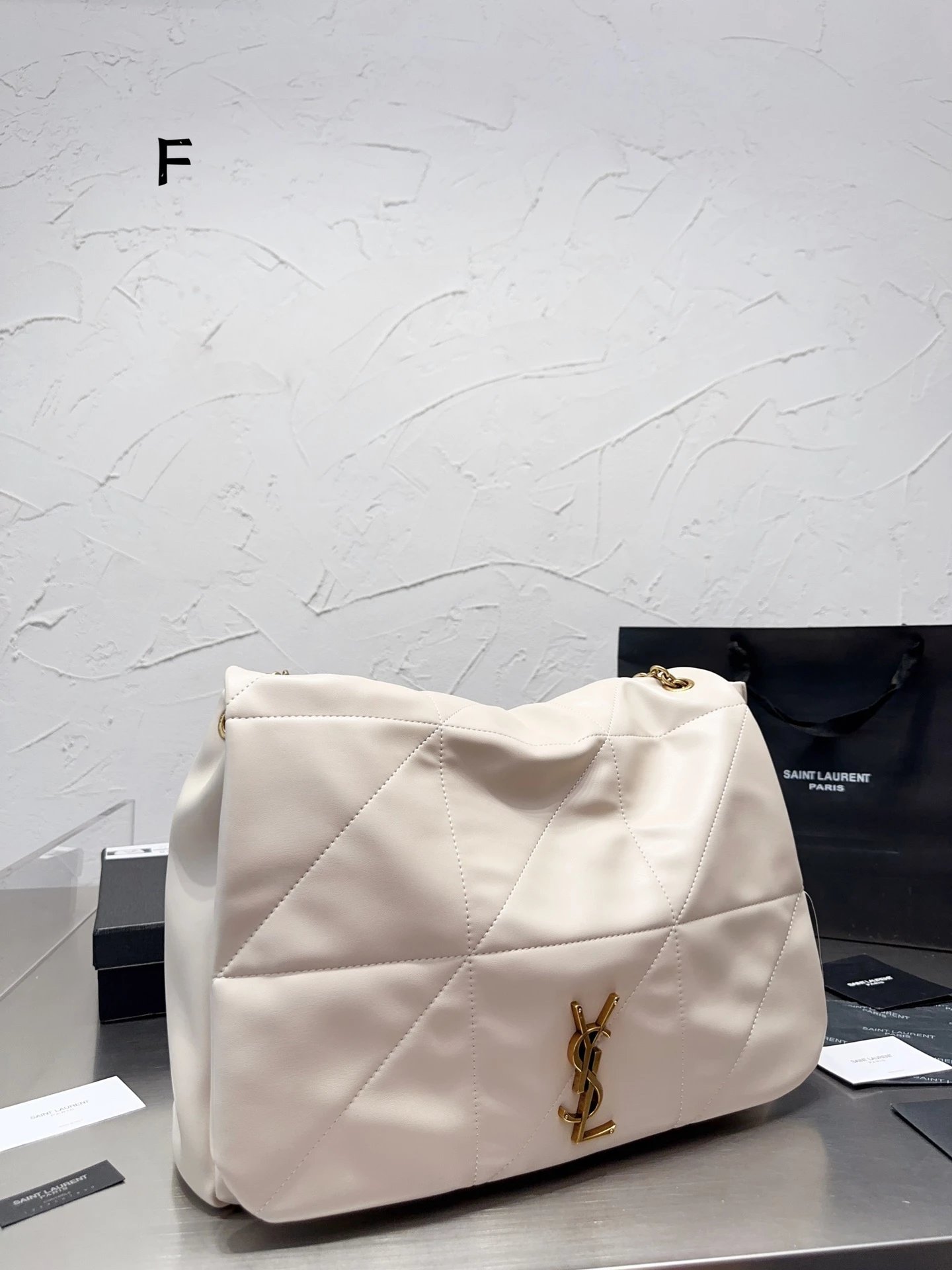 Saint Laurent Large Niki Tote Bag White Handbag - 11