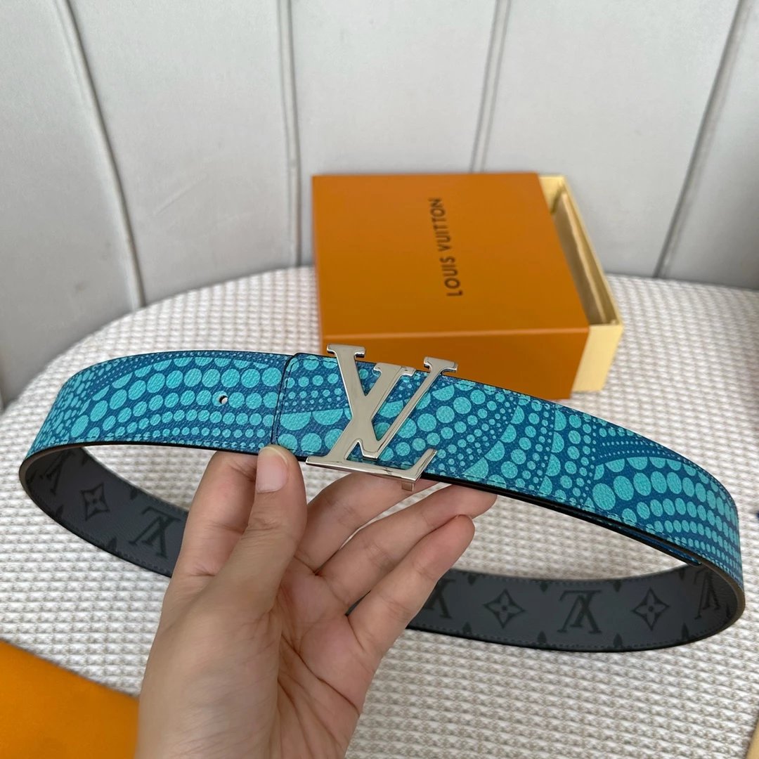 Louis Vuitton LV Initiales Belt Black Crocodile-Embossed Leather Belt - 13