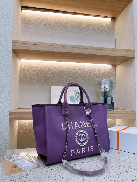 Chanel 22 Bag Pink Metallic Quilted Chain Shoulder Bag - 10
