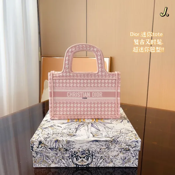 Dior Book Tote Mini Navy Constellation Print Tote Bag - 3