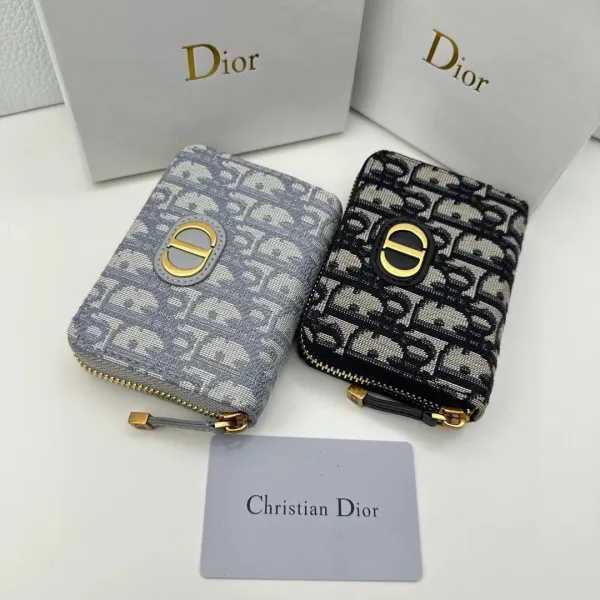 Dior Lady Dior Quilted Black Leather Long Wallet - 2