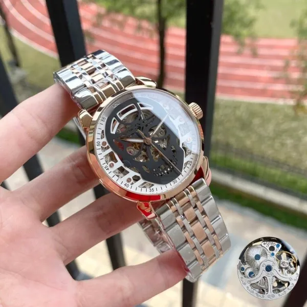 Design Hero Tantin Skeleton Mechanical Watch Silver Watches - 21