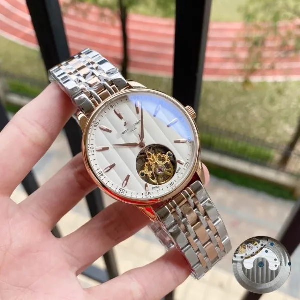 Design Hero Tantin Skeleton Mechanical Watch Silver Watches - 7