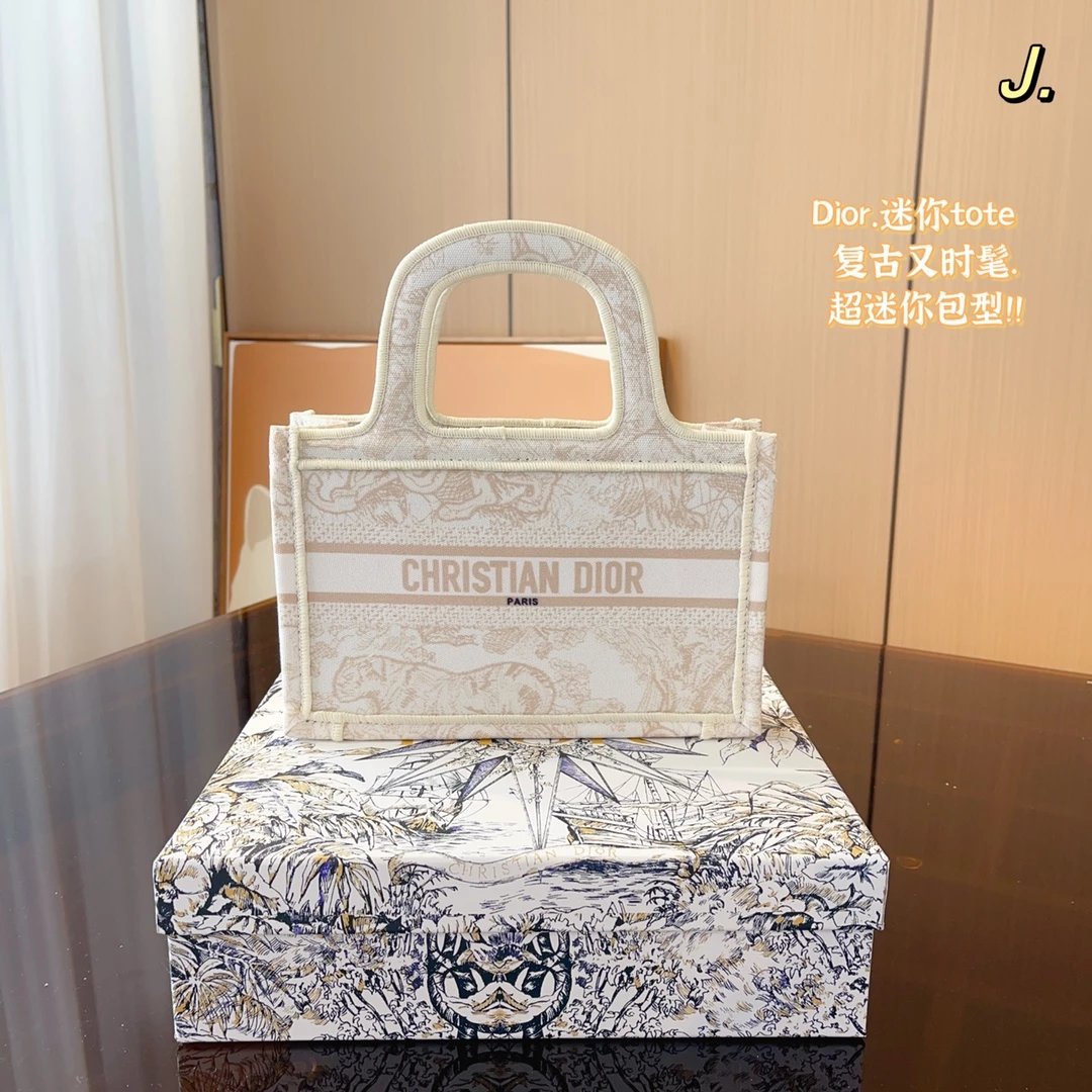 Dior Book Tote Mini Blue Toile de Jouy Handbag Tote Bag - 7