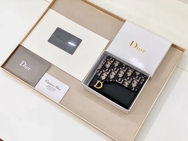 Dior Lady Dior Quilted Black Leather Long Wallet - 5