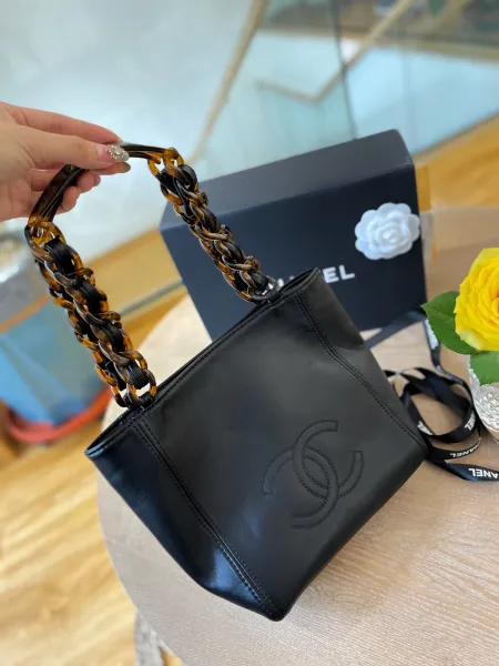 Chanel Deauville Tote Beige Tweed Handbag Tote Bag - 4
