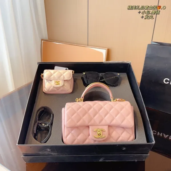 Chanel Mini Flap Bag Black Pearl-Embellished Quilted Leather Chain Bag Shoulder Bags - 7