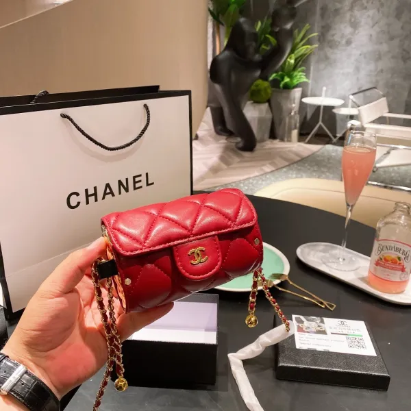 Chanel Camera Bag Brown Quilted Leather Chain Crossbody Bag - 6