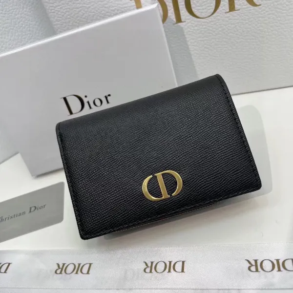 Dior Lady Dior Quilted Black Leather Long Wallet - 9