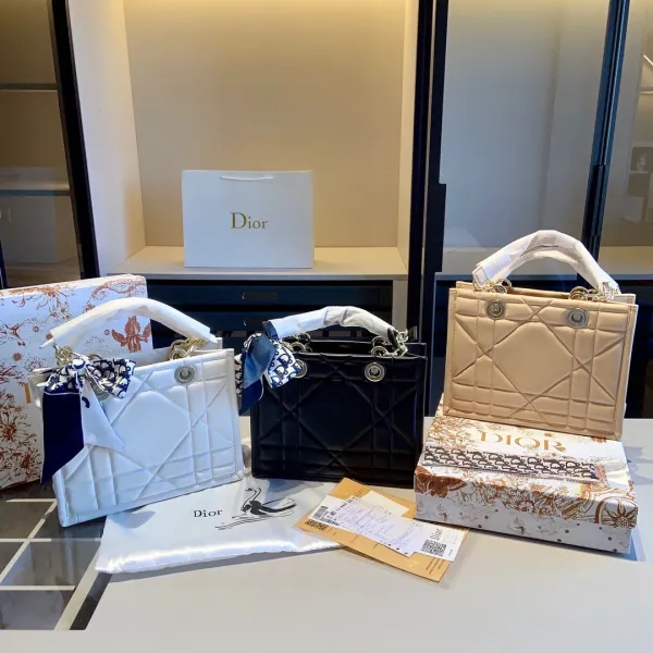 Dior Book Tote Pink Jacquard with Ruched Handle Handbag - 7